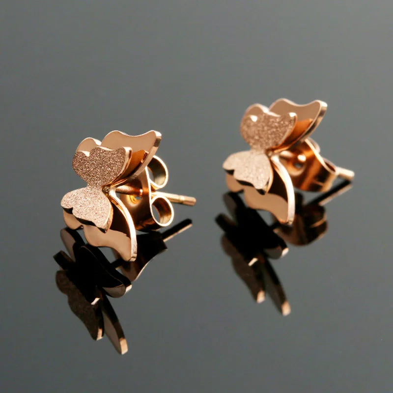 Stainless Steel Butterfly Earrings