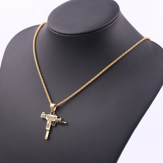 Submachine Gun Pistol Necklace