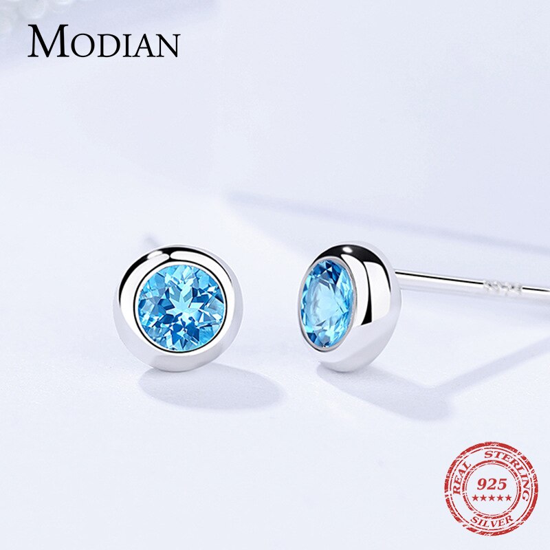 Blue Crystal Earrings